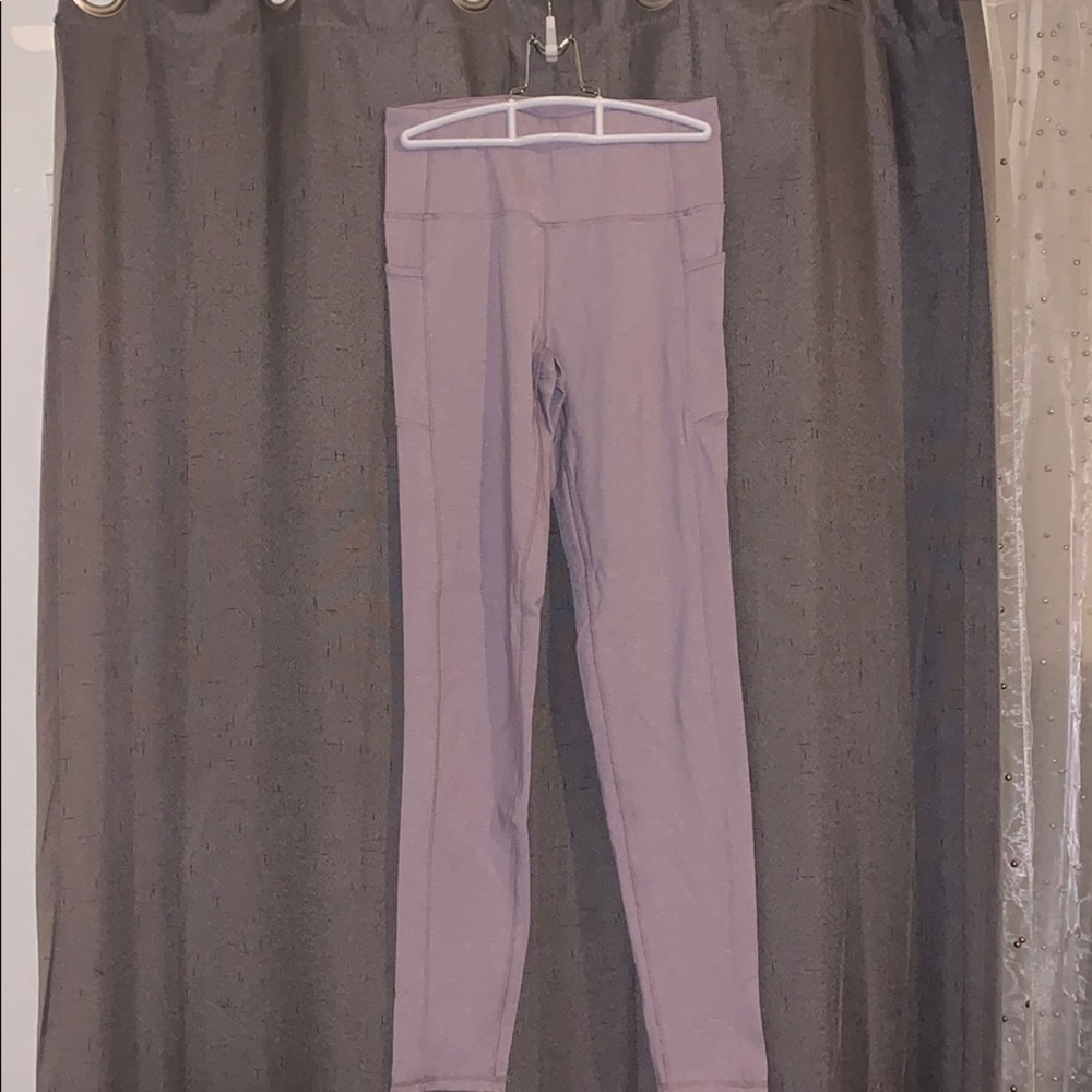 Purple shimmery Kyodan high waisted leggings